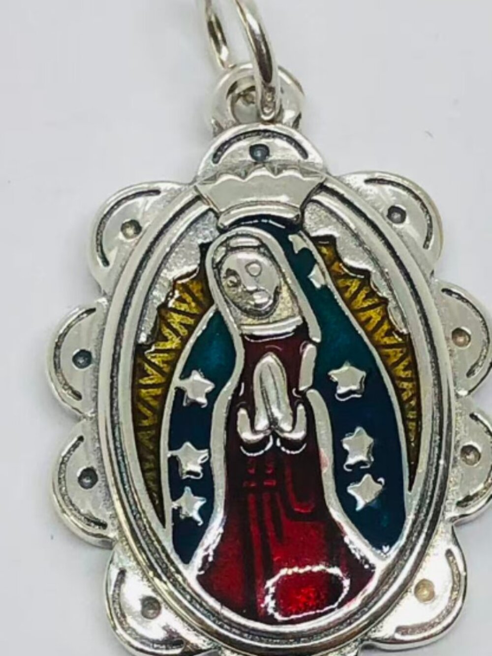 James Avery Enamel Virgin of Guadalupe Charm